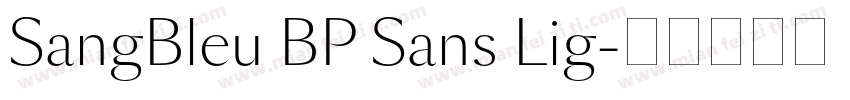 SangBleu BP Sans Lig字体转换